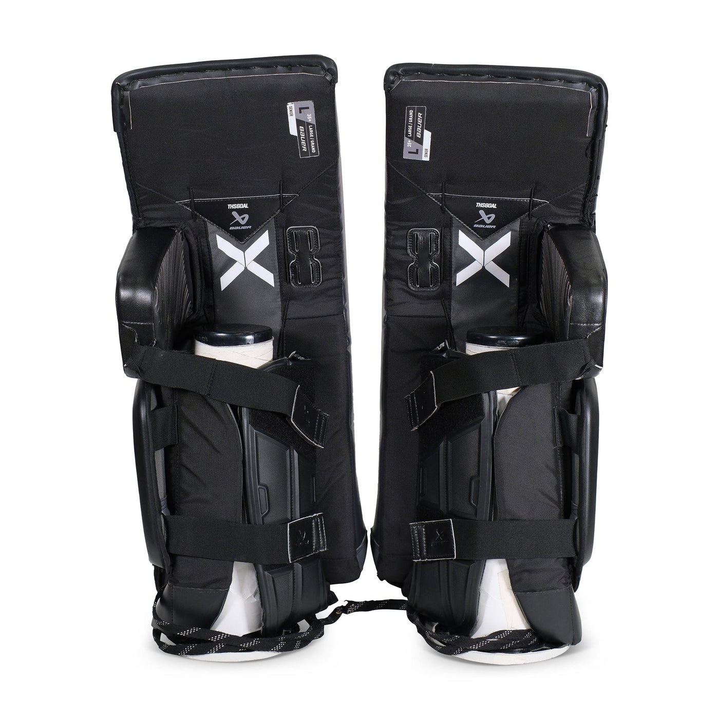 Bauer Vapor HyperLite2 Senior Goalie Leg Pads Black L - USED #2 - TheHockeyShop.com
