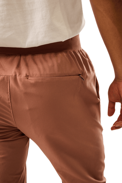 Bauer FLC Woven Jogger Pants - Clay - TheHockeyShop.com