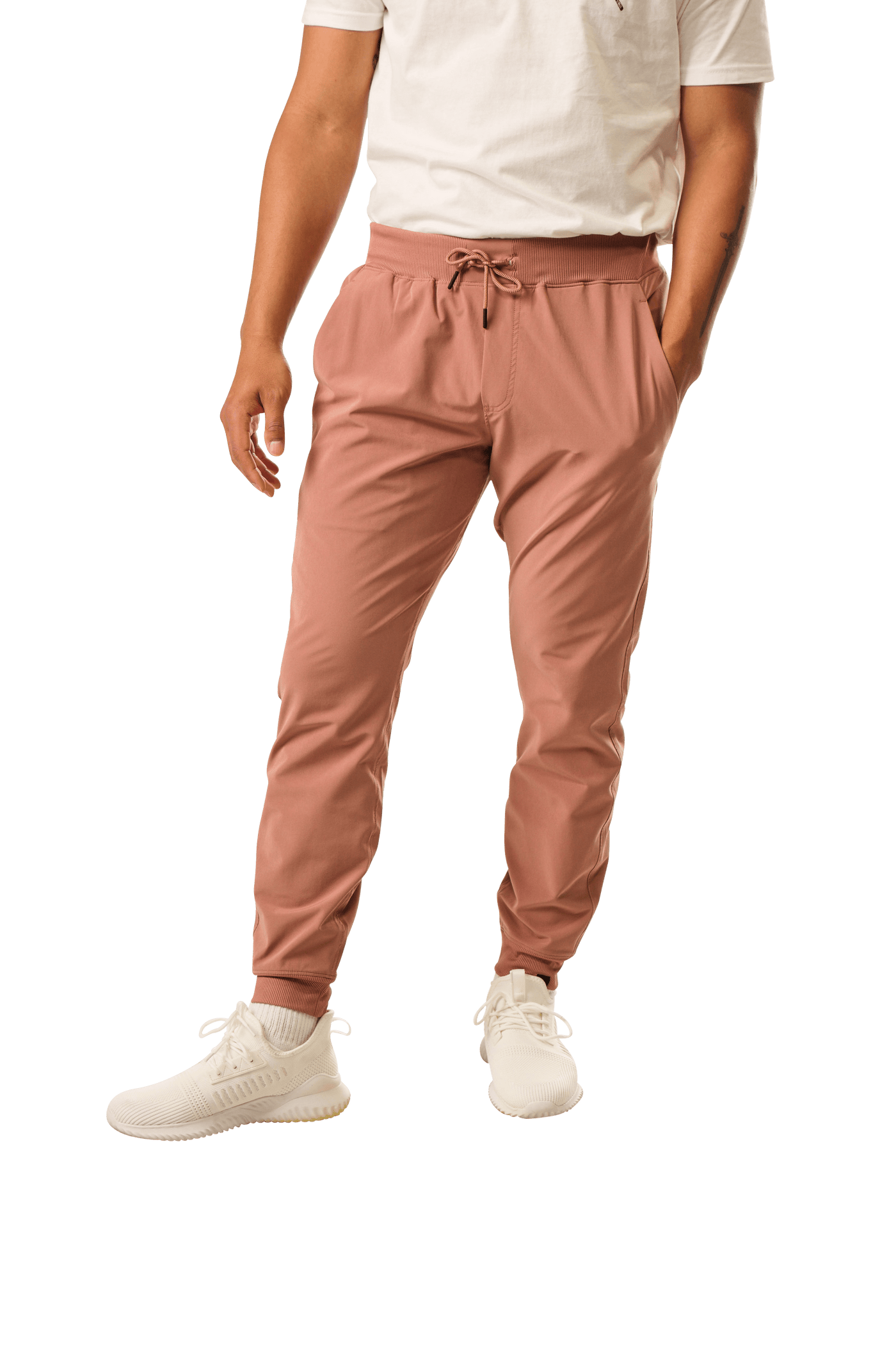 Bauer FLC Woven Jogger Pants - Clay - TheHockeyShop.com