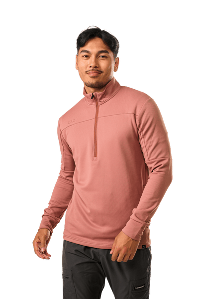 Bauer FLC 1/4 Zip Mens Hoody - Clay - TheHockeyShop.com