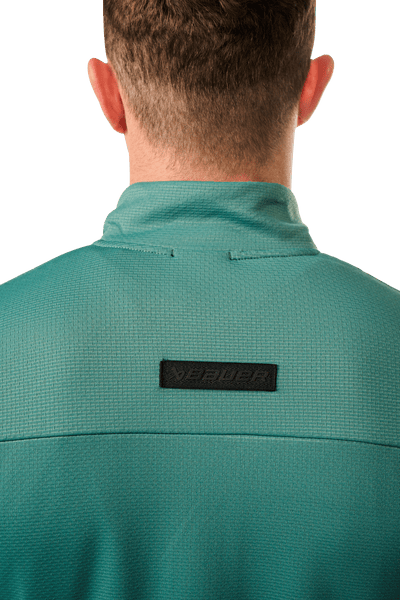 Bauer FLC 1/4 Zip Mens Hoody - Sea Pine - TheHockeyShop.com