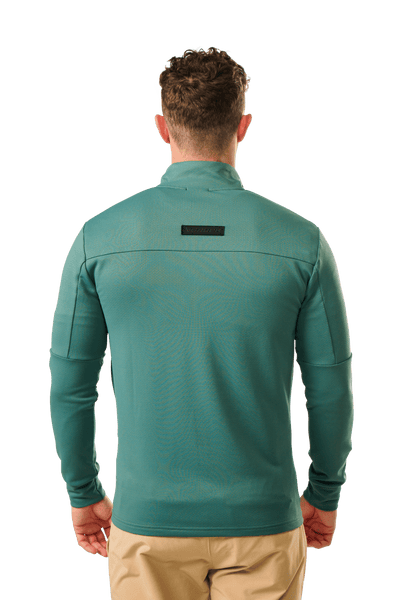 Bauer FLC 1/4 Zip Mens Hoody - Sea Pine - TheHockeyShop.com