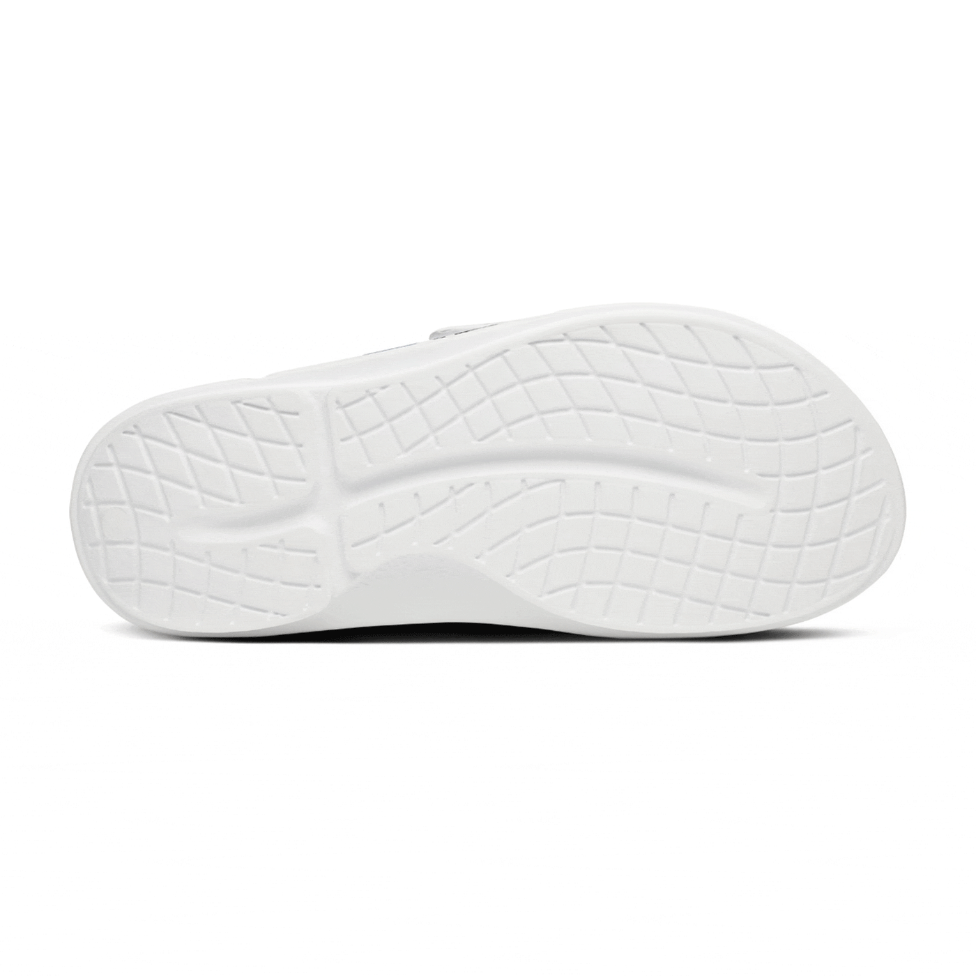 Bauer OOFOS Sport Flex Slide Sandals - White / Blue - TheHockeyShop.com