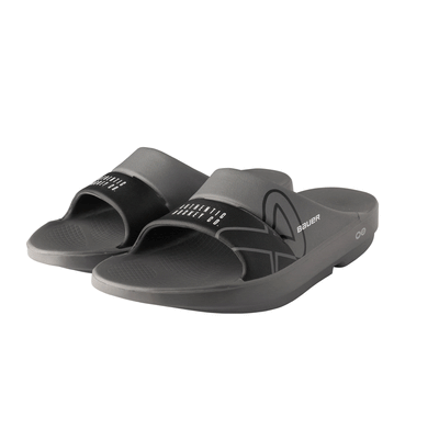 Bauer OOFOS Sport Slide Sandals - Grey - TheHockeyShop.com