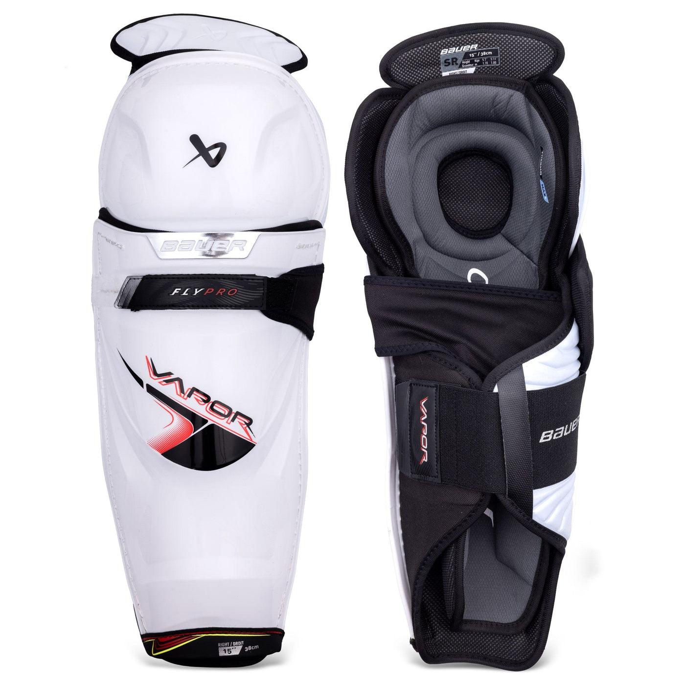 Bauer Vapor FlyPro Senior Hockey Shin Guards - TheHockeyShop.com