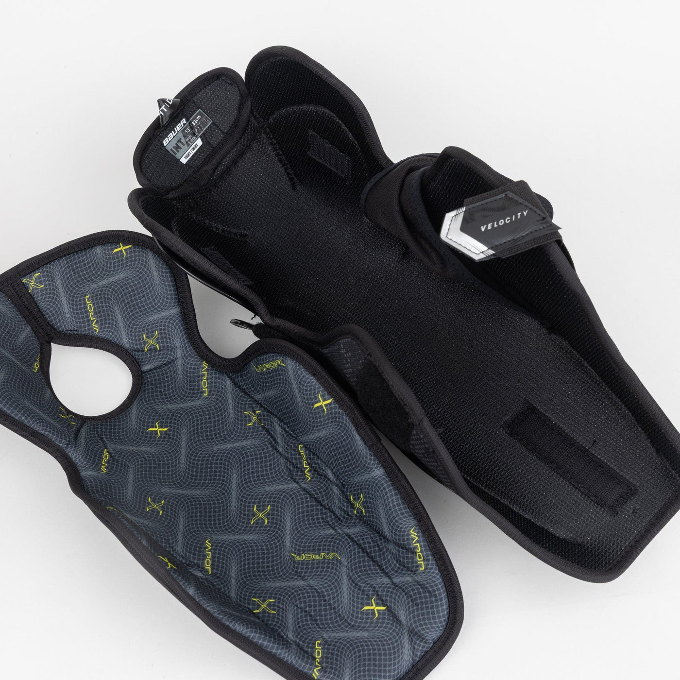 Bauer Vapor Velocity Intermediate Hockey Shin Guards - TheHockeyShop.com