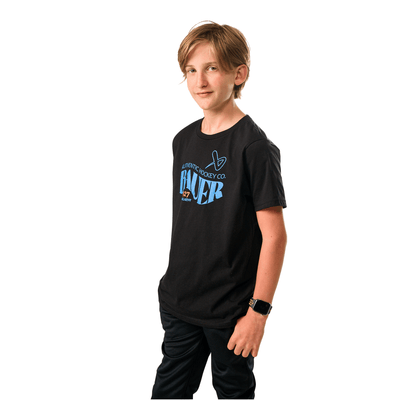 Bauer 1927 Graphic Youth Shortsleeve Shirt - Black - TheHockeyShop.com