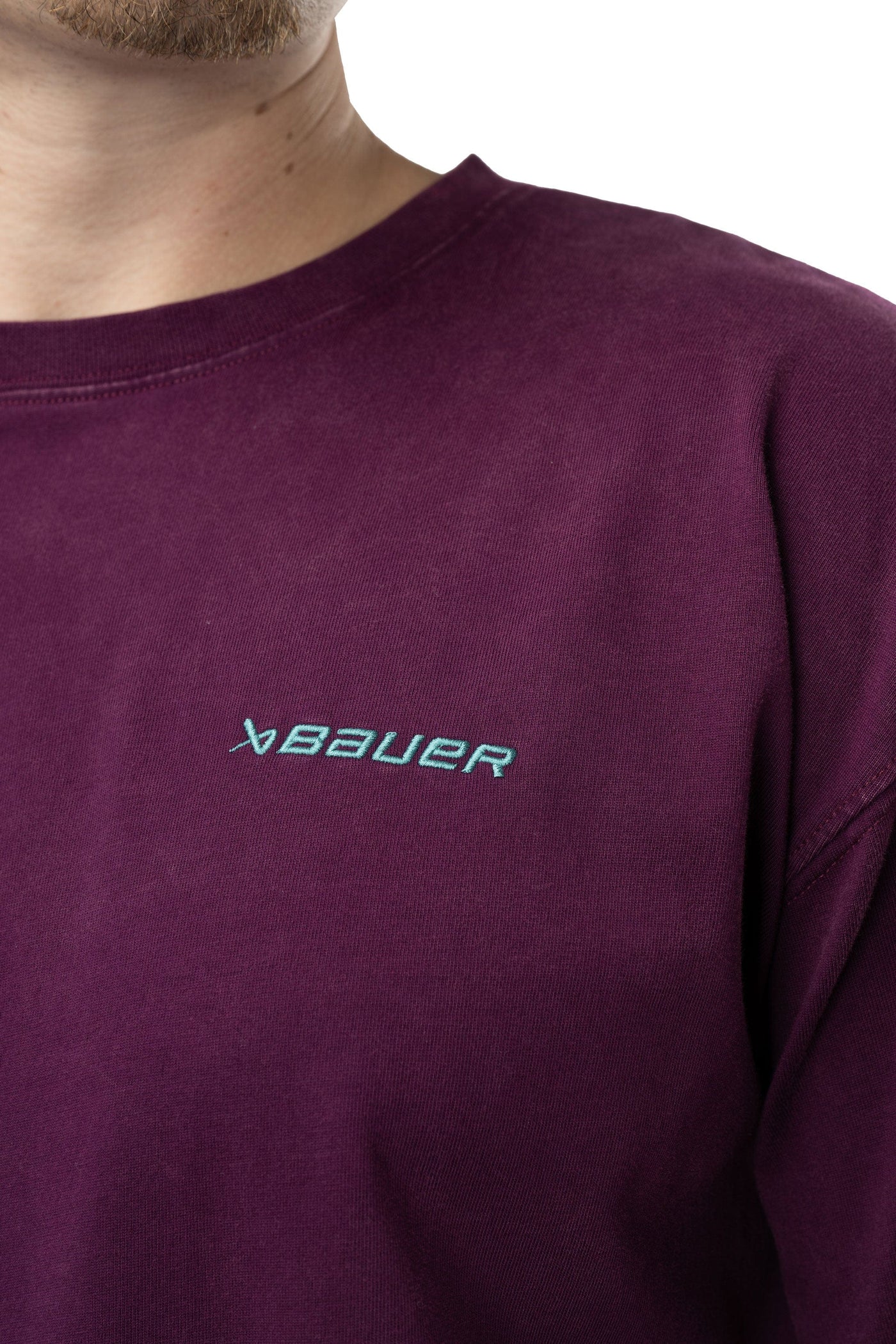 Bauer Acidwash Shortsleeve Shirt - Purple - TheHockeyShop.com