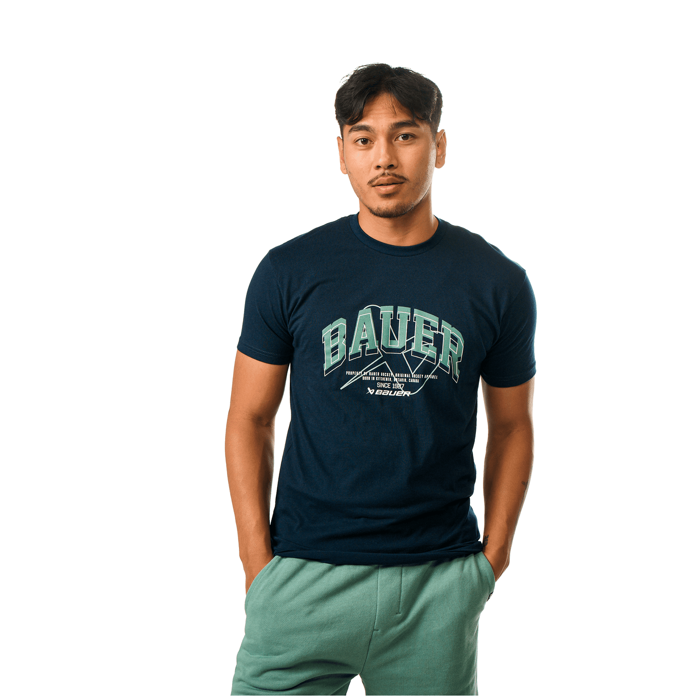 Bauer Collegiate Shortsleeve Mens Shirt - TheHockeyShop.com