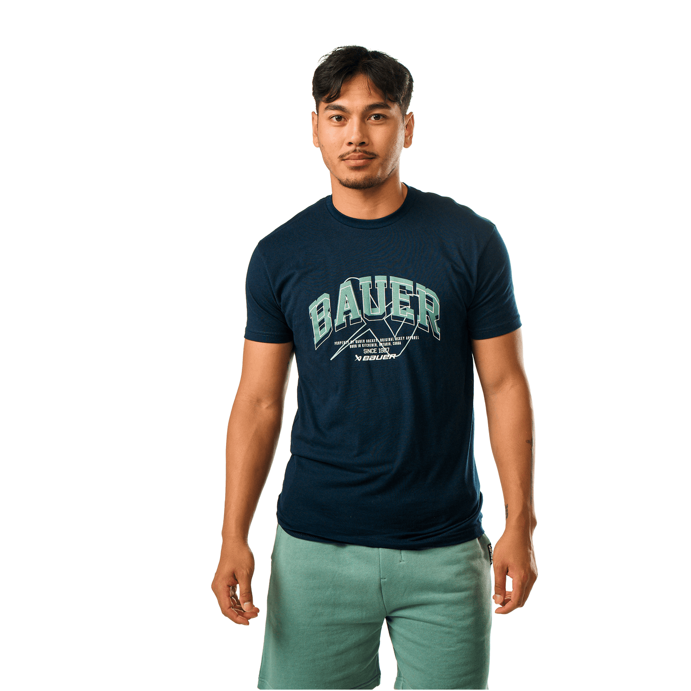 Bauer Collegiate Shortsleeve Mens Shirt - TheHockeyShop.com