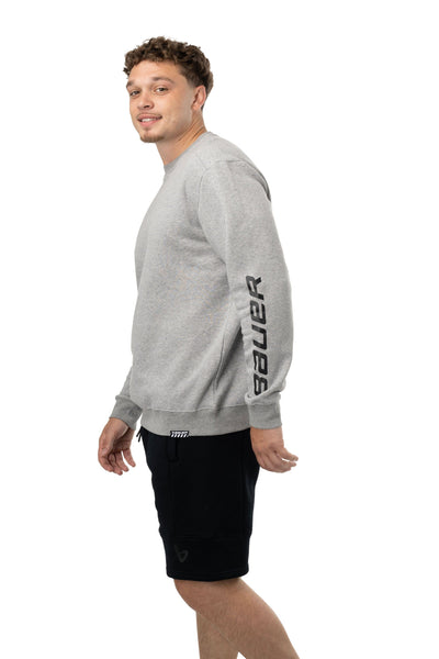 Bauer Core Crew Longsleeve Shirt - Grey - TheHockeyShop.com