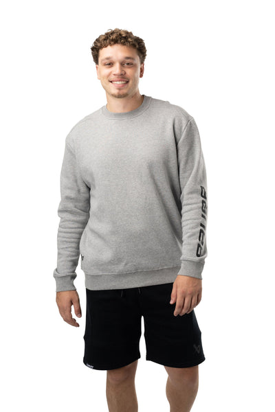 Bauer Core Crew Longsleeve Shirt - Grey - TheHockeyShop.com