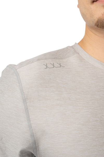 Bauer FLC Tech Shortsleeve Shirt - Light Grey - TheHockeyShop.com