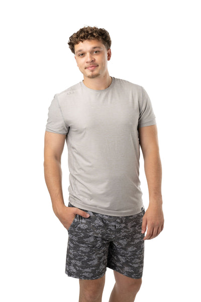 Bauer FLC Tech Shortsleeve Shirt - Light Grey - TheHockeyShop.com