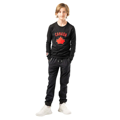 Bauer Hockey Canada Graphic Longsleeve Youth Shirt - Black - TheHockeyShop.com