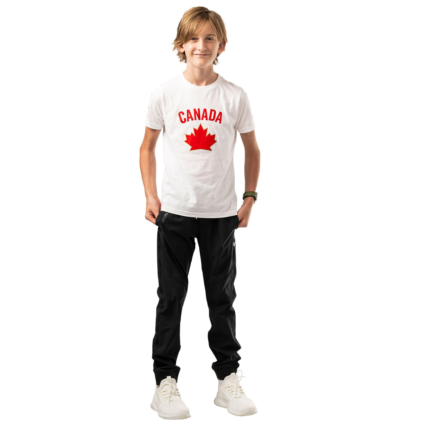 Bauer Hockey Canada Graphic Shortsleeve Youth Shirt - White - TheHockeyShop.com
