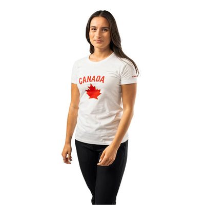 Bauer Hockey Canada Womens Graphic Shortsleeve Shirt - White - TheHockeyShop.com
