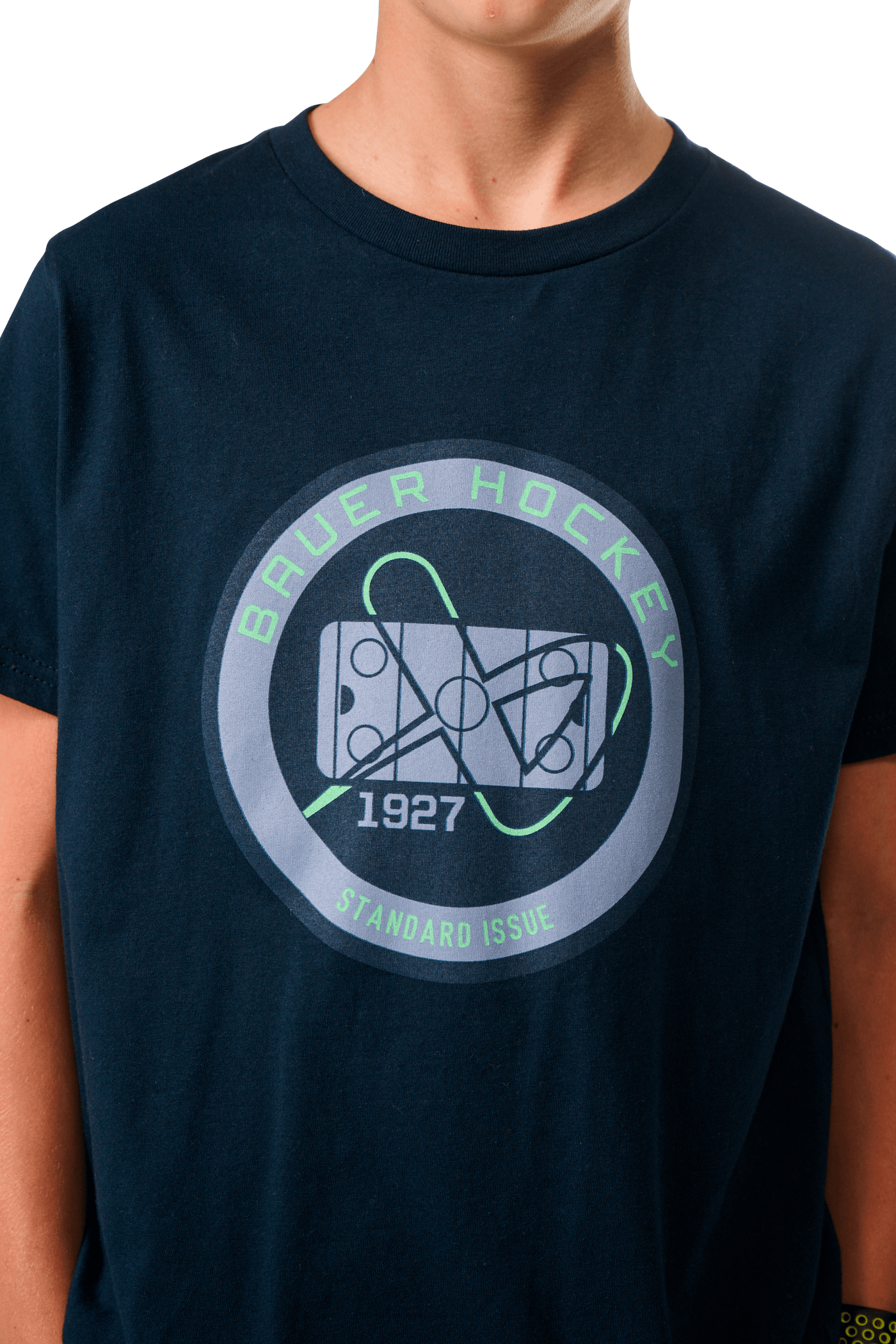 Bauer Hockey Rink Youth Shortsleeve Shirt - Dark Navy - TheHockeyShop.com