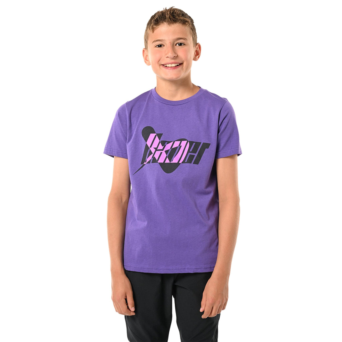 Bauer Icon Mix Shortsleeve Youth Shirt - Purple - The Hockey Shop Source For Sports