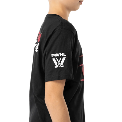 Bauer PWHL Graphic Shortsleeve Junior Shirt - Ottawa Charge - TheHockeyShop.com