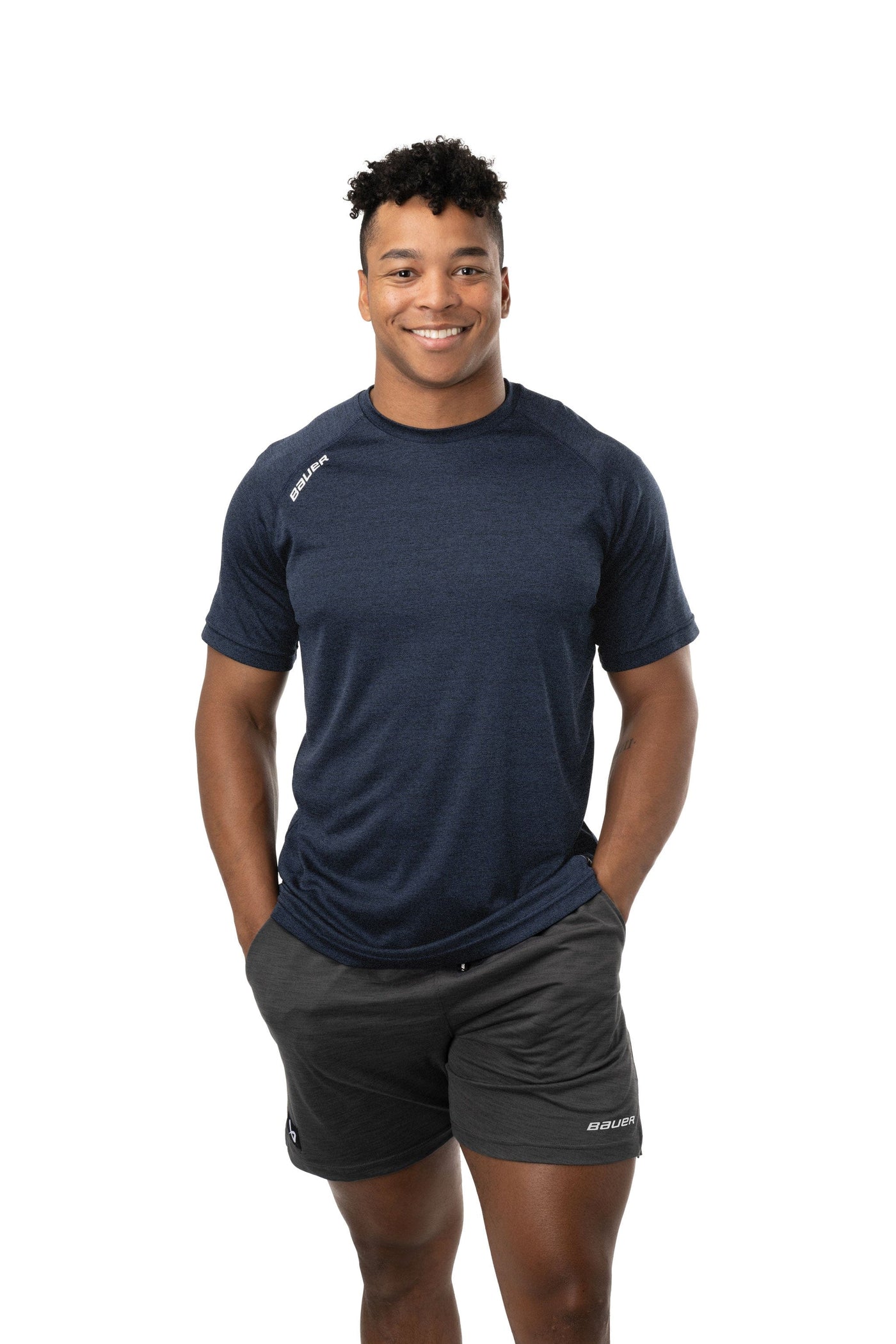 Bauer S24 Team Shortsleeve Tech Tee Senior - TheHockeyShop.com