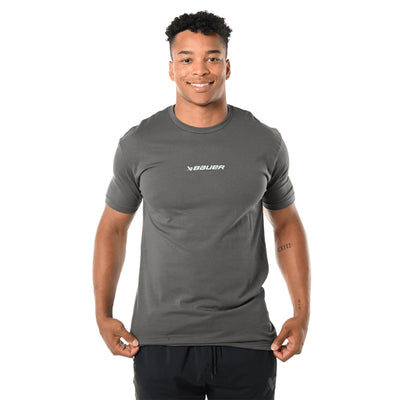 Bauer Scan Shortsleeve Mens Shirt - Grey - The Hockey Shop Source For Sports