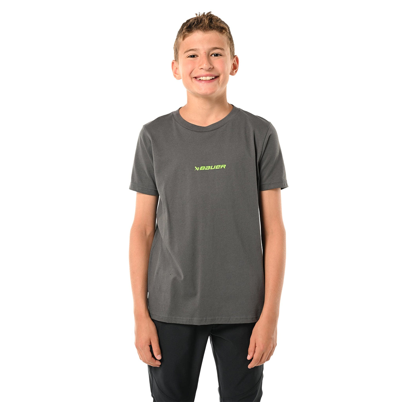 Bauer Scan Shortsleeve Youth Shirt - Grey - The Hockey Shop Source For Sports