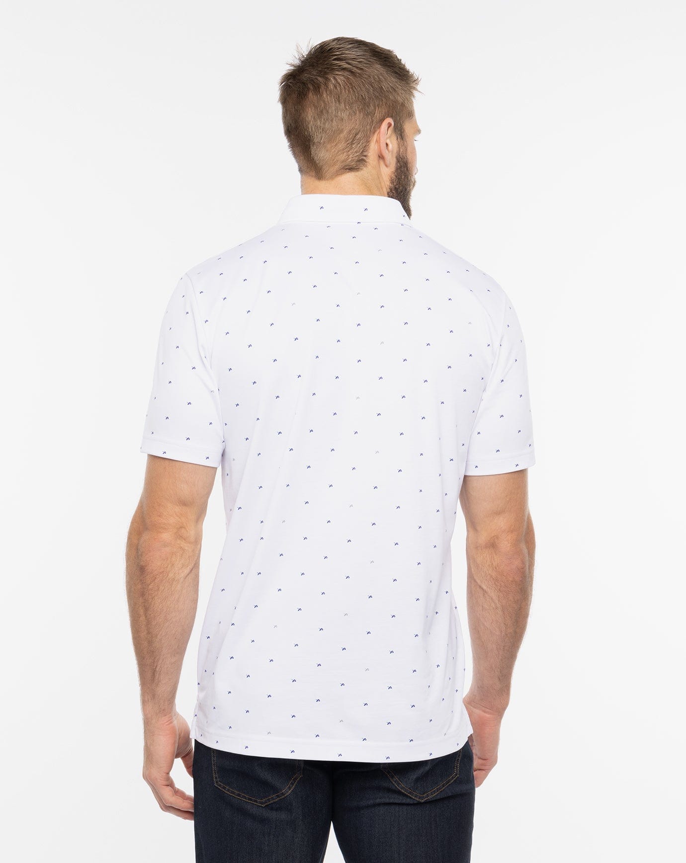 Bauer Travis Mathew On the Screws Mens Polo Shirt - White - The Hockey Shop Source For Sports