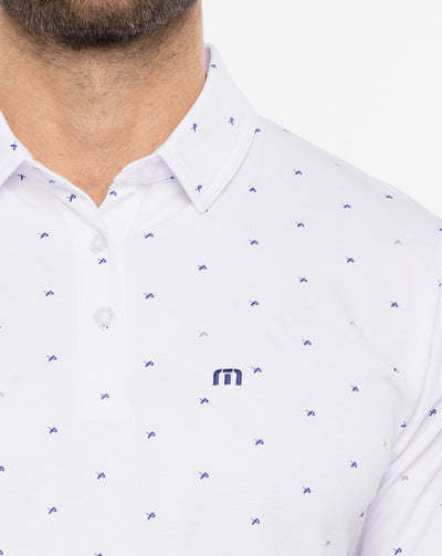 Bauer Travis Mathew On the Screws Mens Polo Shirt - White - The Hockey Shop Source For Sports