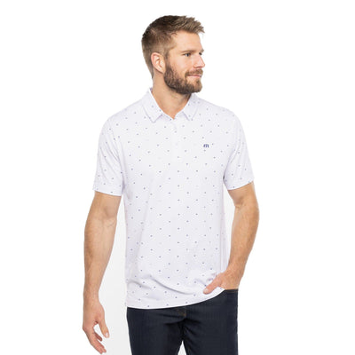 Bauer Travis Mathew On the Screws Mens Polo Shirt - White - The Hockey Shop Source For Sports