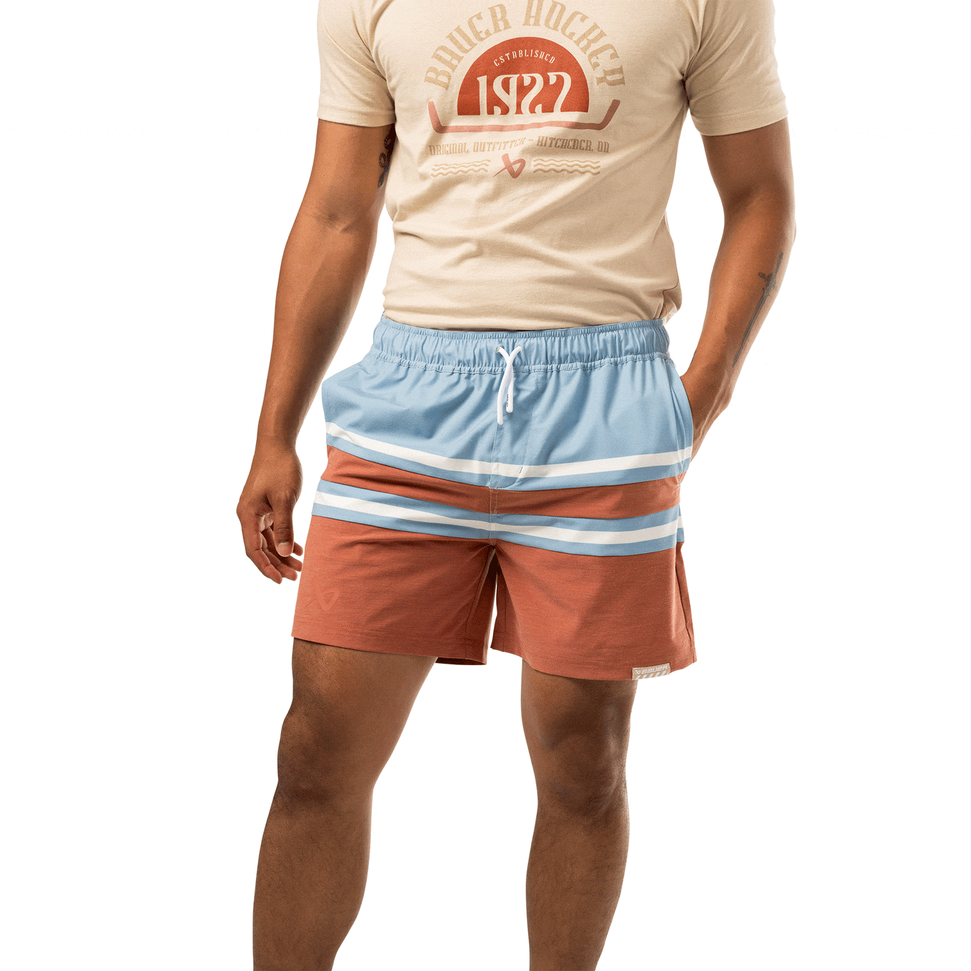 Bauer 6" Senior Swim Shorts - TheHockeyShop.com