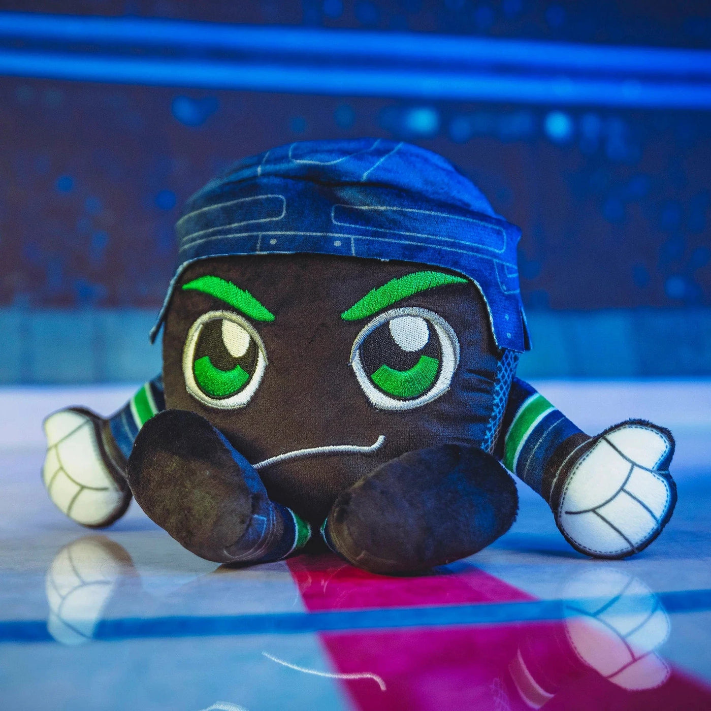 Bleacher Creatures Kuricha Plush - Vancouver Canucks Puck - TheHockeyShop.com