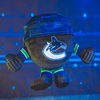 Bleacher Creatures Kuricha Plush - Vancouver Canucks Puck - TheHockeyShop.com