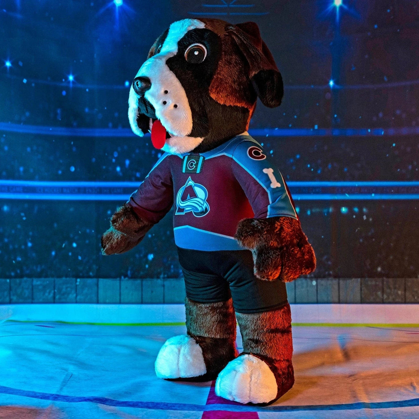 Bleacher Creatures Mascot Plush Figure - Colorado Avalanche Bernie Home Uniform - TheHockeyShop.com