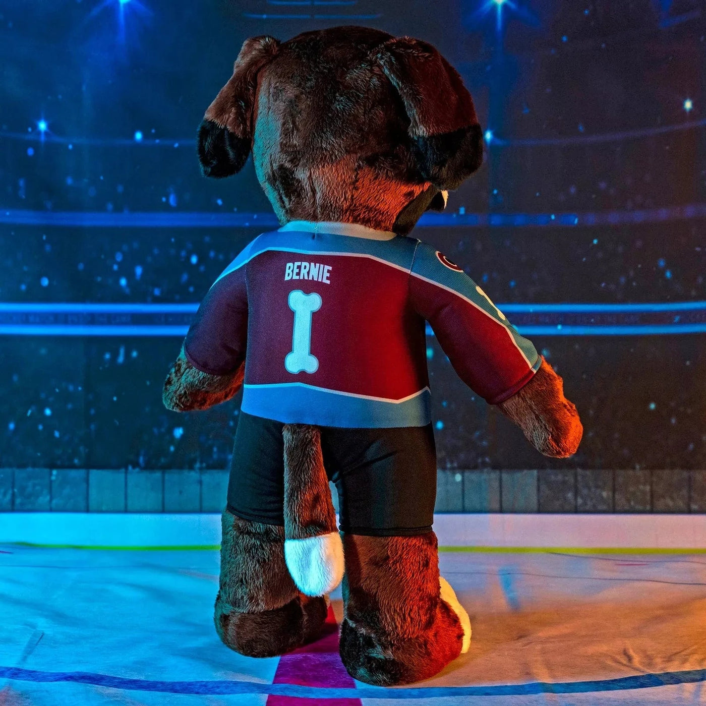 Bleacher Creatures Mascot Plush Figure - Colorado Avalanche Bernie Home Uniform - TheHockeyShop.com