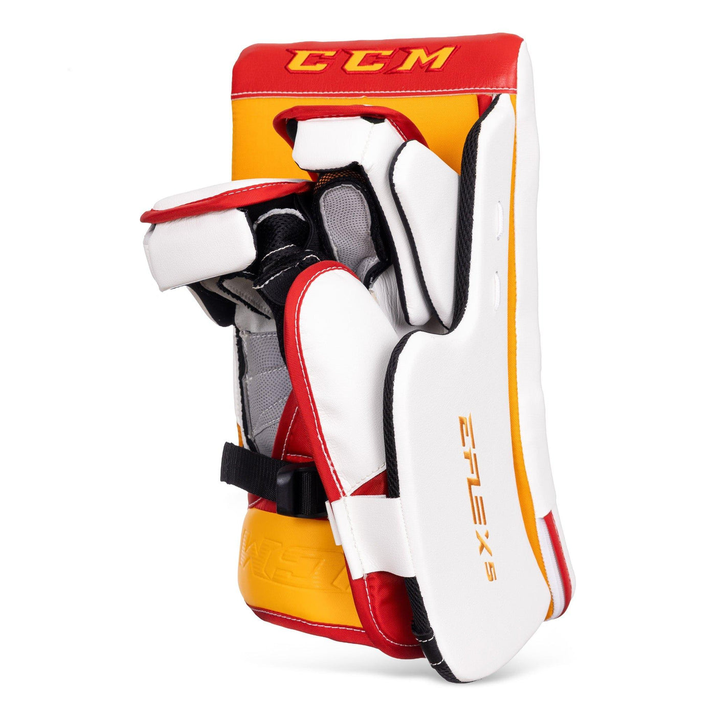 CCM Extreme Flex 5 Senior Goalie Blocker - Dustin Wolf #2 - Pro Stock ...
