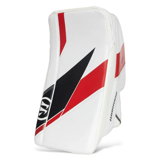 Warrior G7 Junior Goalie Blocker White / Black / Red / Regular - The Hockey Shop