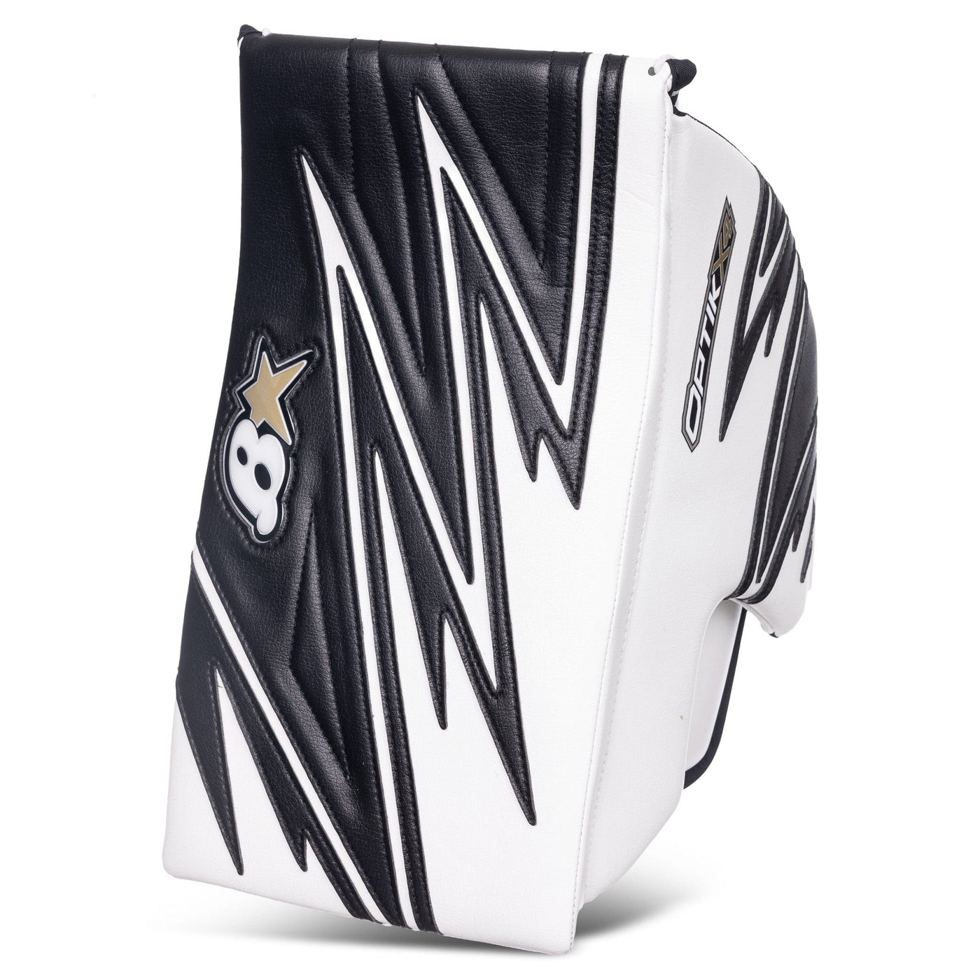 Brian's Blockers Brian's OPTIK X4 Junior Goalie Blocker White / Black / Regular - TheHockeyShop