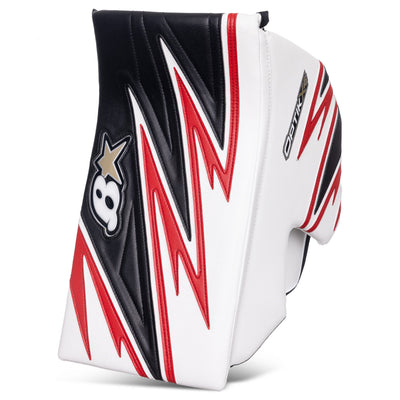 Brian's Blockers Brian's OPTIK X4 Senior Goalie Blocker White / Black / Red / Regular - TheHockeyShop