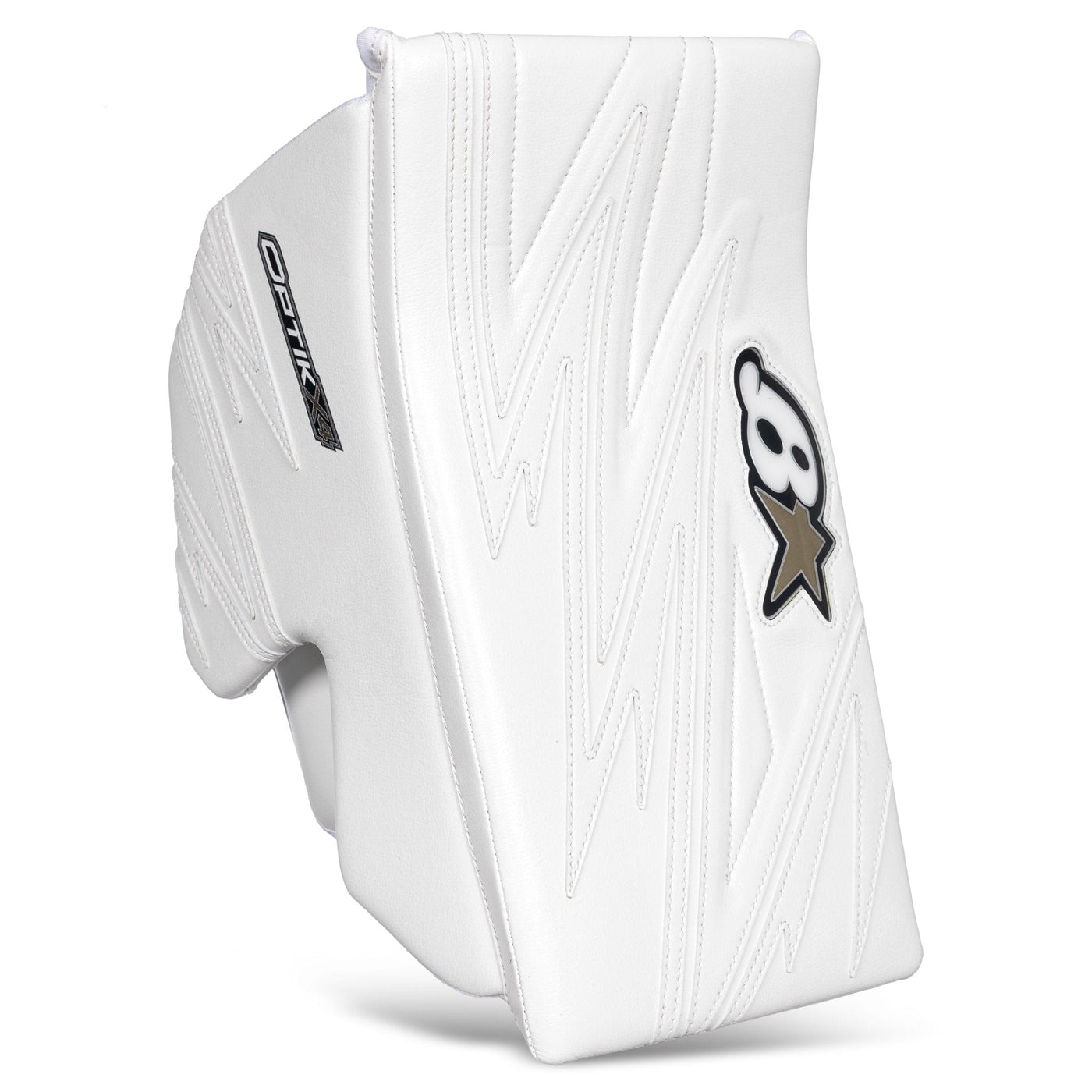 Brian's Blockers Brian's OPTIK X4 Senior Goalie Blocker White / Full Right - TheHockeyShop