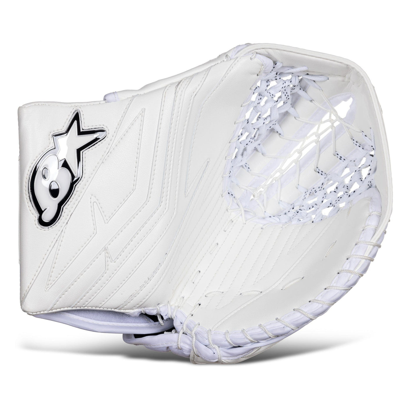 Brian's Catchers Brian's ICONIK Senior Goalie Catcher - Intermediate Palm White / Regular - TheHockeyShop