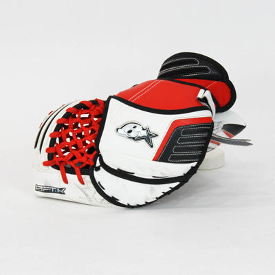 Brian's Full Sets (Demo) Brian's OPTiK Senior Goalie Catcher - Demo B White / Red / Black / Regular - TheHockeyShop