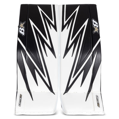 Brian's Leg Pads Brian's OPTIK X4 Intermediate Goalie Leg Pads White / Black / 31+1 - TheHockeyShop