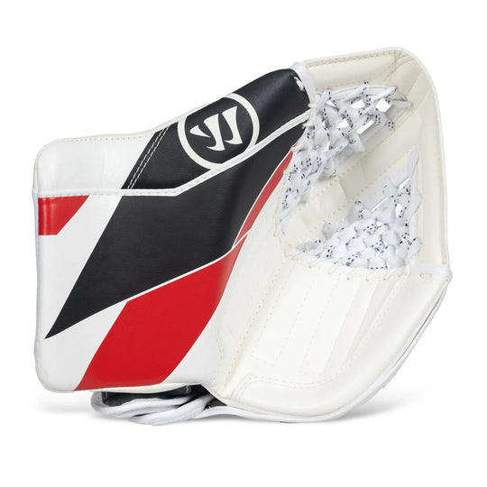 Warrior G7 Junior Goalie Catcher White / Black / Red / Regular - The Hockey Shop
