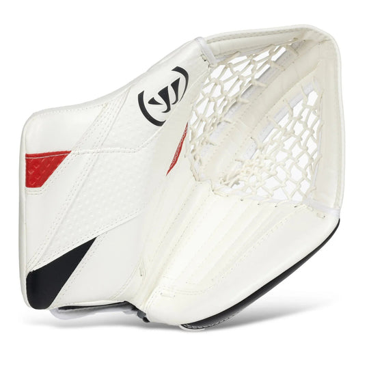 Warrior G7 Senior Goalie Catcher White / Black / Red / Regular - The Hockey Shop