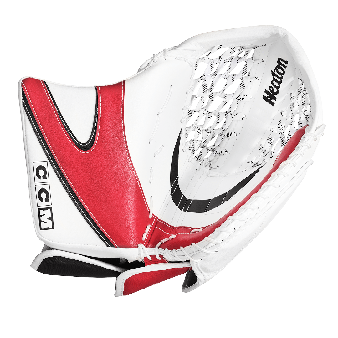 CCM Catchers CCM Extreme Flex E7.9 Heaton Intermediate Goalie Catcher White / Black / Red / Regular - TheHockeyShop