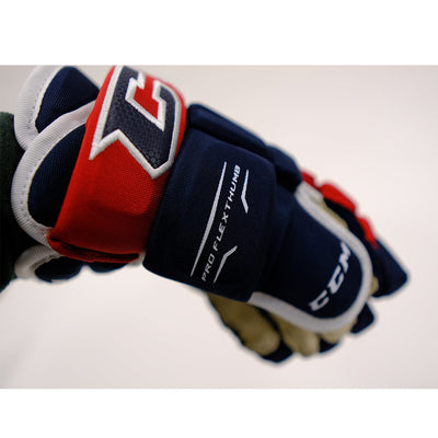 CCM Tacks 4R Pro Team Junior Hockey Gloves - TheHockeyShop.com