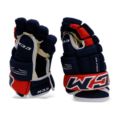 CCM Tacks 4R Pro Team Junior Hockey Gloves - TheHockeyShop.com