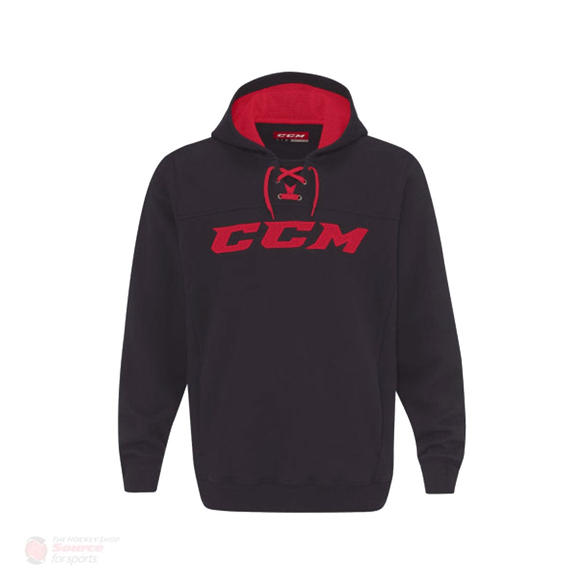 CCM Hoodies CCM True to Hockey Mens Hoodie Black / Red / S - TheHockeyShop