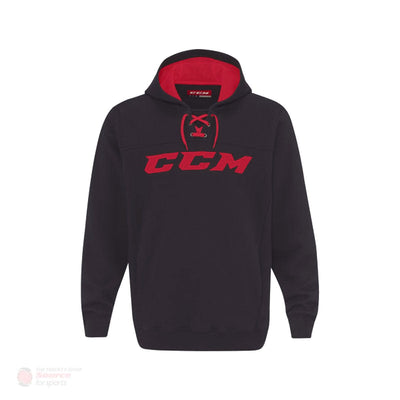 CCM Hoodies CCM True to Hockey Mens Hoodie Black / Red / S - TheHockeyShop